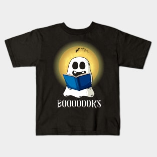 Booooooks Shirt Boo Read Books Halloween Kids T-Shirt
